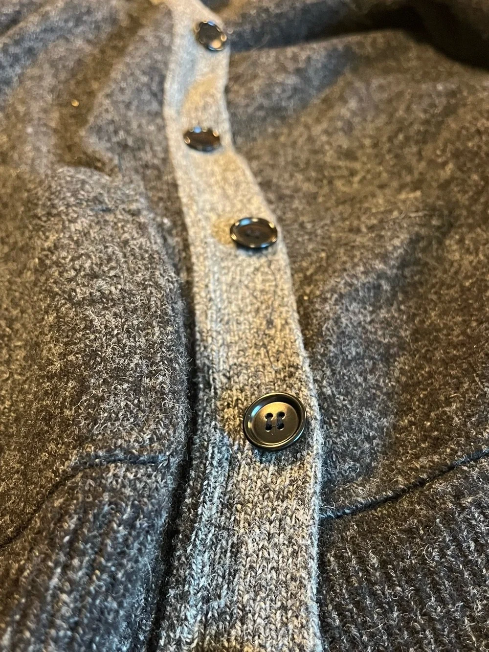 J Crew Cardigan | 100% Lambs Wool | Dark Gray | Small